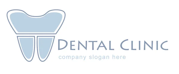 Diseño de Logo Dental. Logo del dentista. Clínica dental Creative Company Vector Logo. — Archivo Imágenes Vectoriales