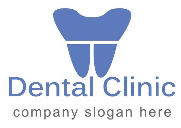 Diseño de Logo Dental. Logo del dentista. Clínica dental Creative Company Vector Logo. — Archivo Imágenes Vectoriales