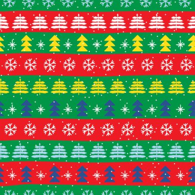 Portekiz usulü ulusal renk bayrağı şeklinde kusursuz Noel desenleri. İskandinav tarzında vektör tasarımı. Elle çizilmiş kusursuz desen. Şenlikli Noel Paketi.