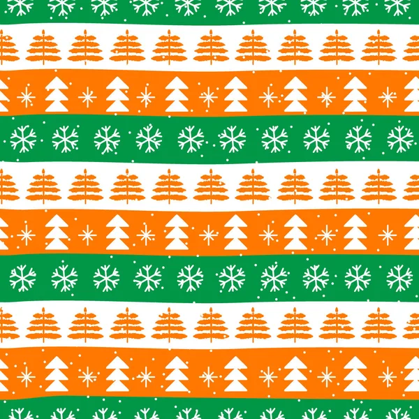 Padrões Natal Sem Costura Estilo Nacional Bandeira Cor Irlanda Design — Vetor de Stock