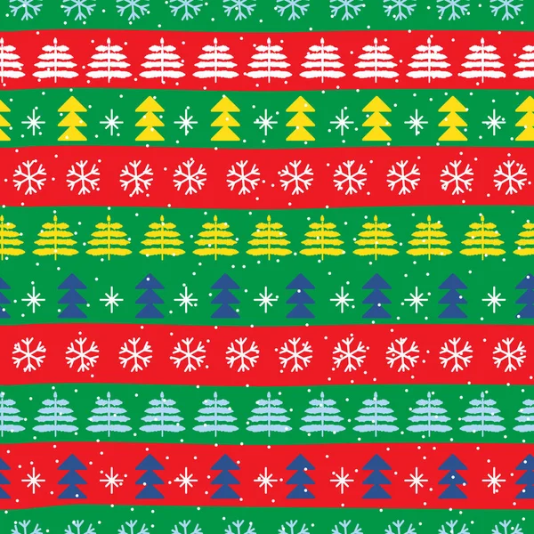 民族色の旗ポルトガルスタイルでシームレスなクリスマスパターン ノルディックスタイルのベクトルデザイン 手描きのドアシームレスパターン お祭りクリスマスパッケージ — ストックベクタ