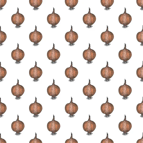 Soğan elle çizilmiş arka plan pürüzsüz desen. Klasik arka plan. Vektör