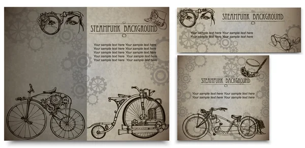 Vintage kartları iş için kümesi. Kartvizit tasarımı.