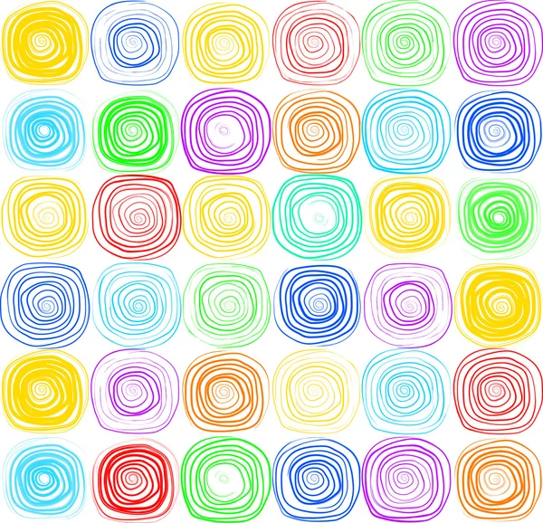 Abstrakt bakgrund av färgen ljusaste spiraler. — Stock vektor