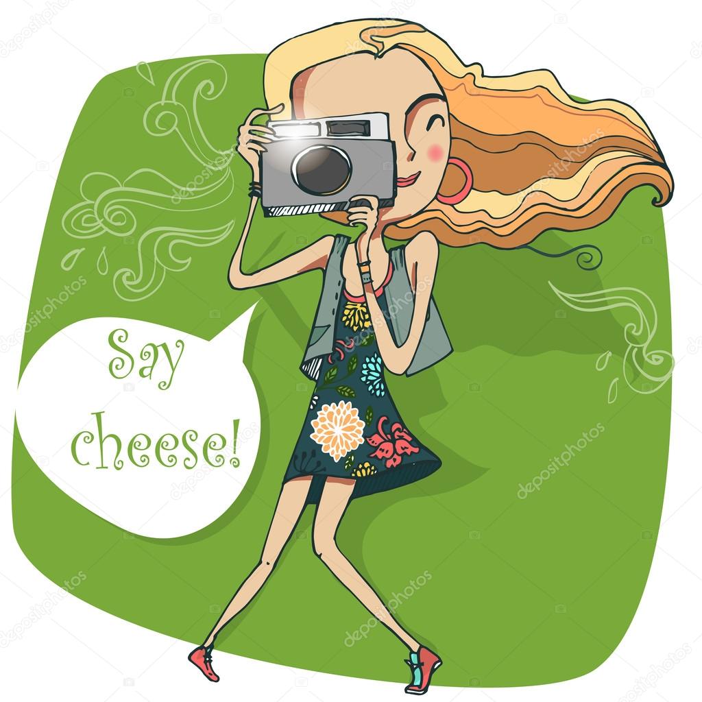 girl with camera