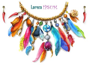 boho tarzı kolye