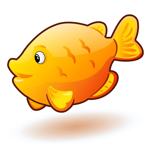 Cute cartoon fish. Vector clip art illustration with simple gradients. — Stock Vector