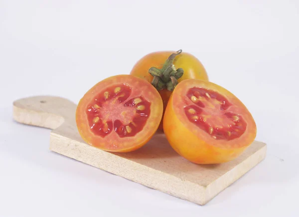 Closeup Fresh Tomato Background — Stock Photo, Image