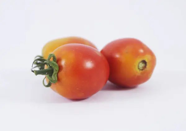 Nahaufnahme Frische Tomaten Auf Mit Hintergrund — Stockfoto