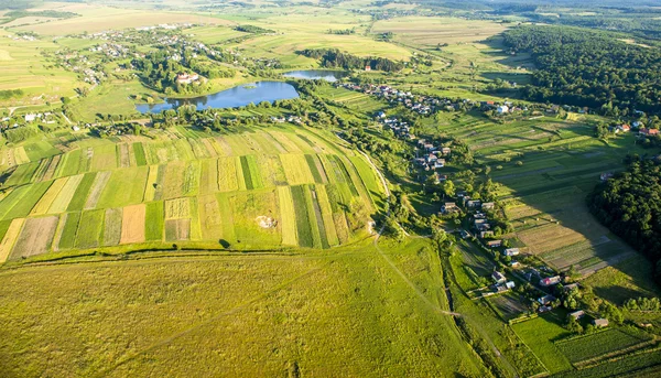 Перегляд полів зверху — стокове фото