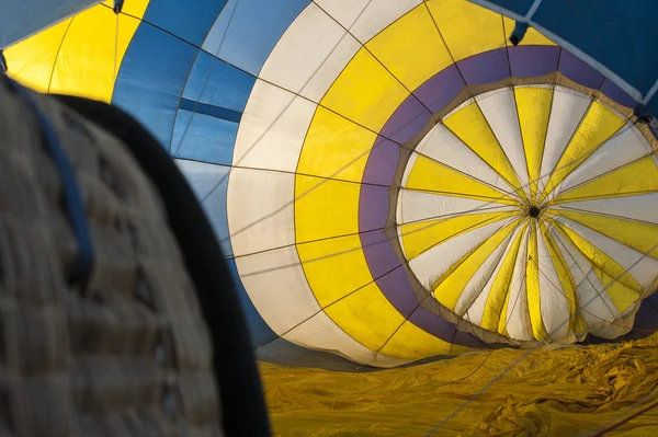 Inside in hot air balloon — Stock Photo, Image