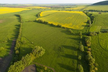 Sarı alanda havadan görünümü