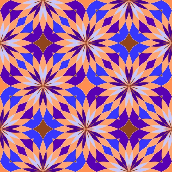 Abstraktní bezešvé geometrické vzory. Kaleidoskop bezešvé geometrické vzory. — Stock fotografie