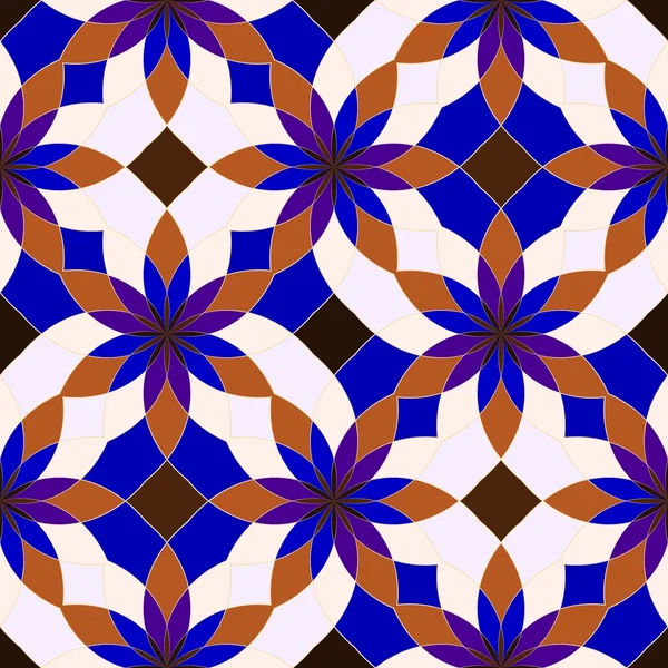 Abstrakte nahtlose geometrische Muster. Kaleidoskop nahtloser geometrischer Muster. — Stockfoto