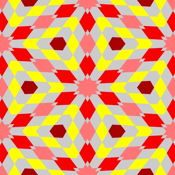 Abstraktní bezešvé geometrické vzory. Kaleidoskop bezešvé — Stock fotografie