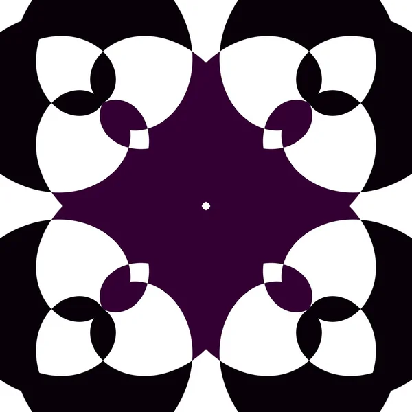 Αφηρημένη μονοκόμματων γεωμετρικών μοτίβων. Καλειδοσκόπιο άνευ ραφής — Φωτογραφία Αρχείου