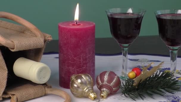 Vrolijk Kerstfeest en Gelukkig Nieuwjaar — Stockvideo