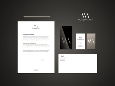 Zarif kurumsal kimlik şablonları kümesi