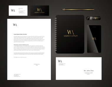 Zarif kurumsal kimlik şablonları kümesi