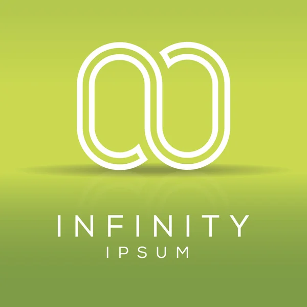 Infinity logotyp mall. — Stock vektor