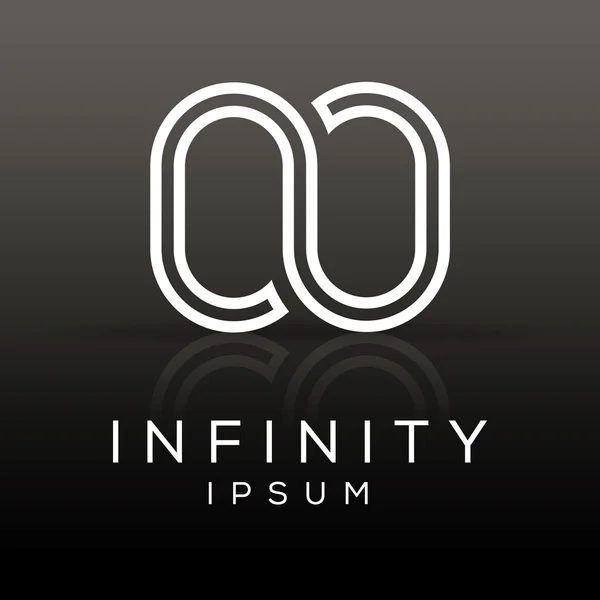 Infinity logotyp mall. — Stock vektor