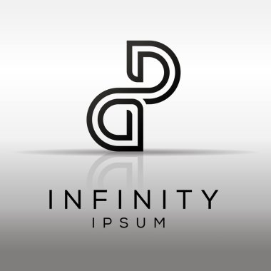 Infinity logo şablonu.