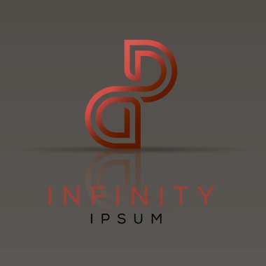 Infinity logo şablonu.