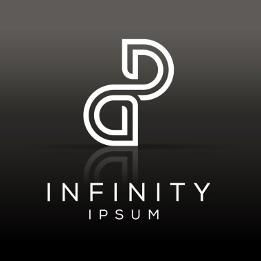Infinity logo şablonu.