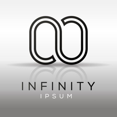 Infinity logo şablonu.