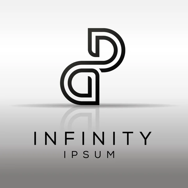 Шаблон логотипа Infinity . — стоковый вектор