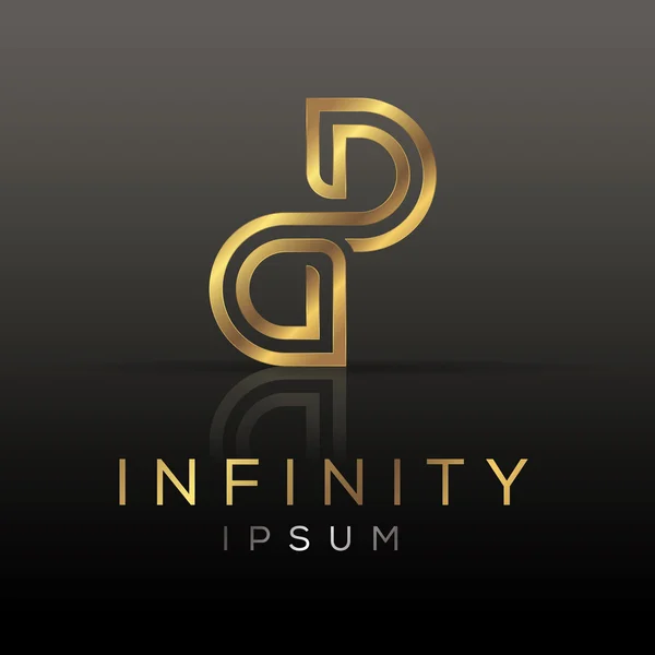 Infinity logo template. — Stock Vector