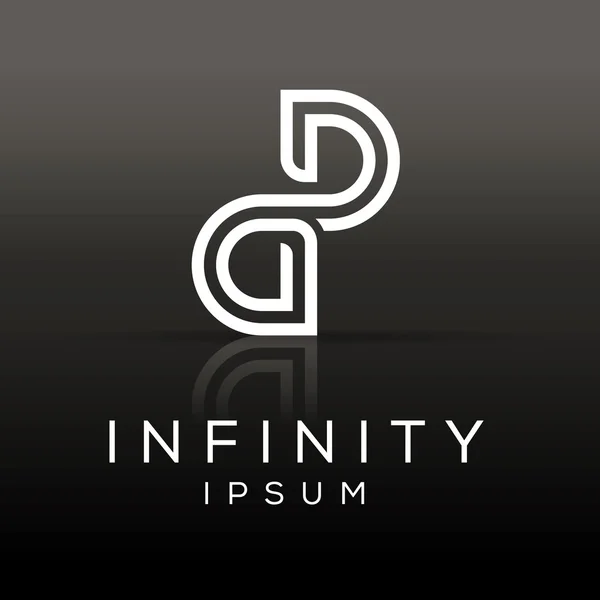 Infinity logo šablona. — Stockový vektor