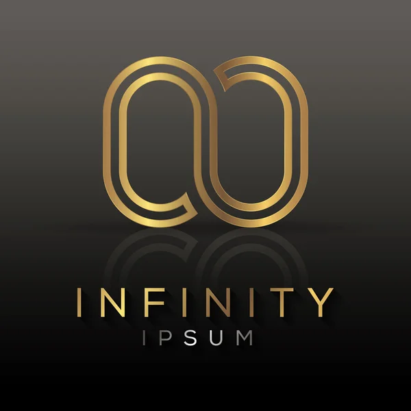 Infinity logo template. — Stock Vector