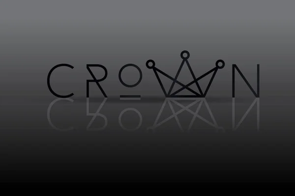 Logo šablona symbolem koruny — Stockový vektor