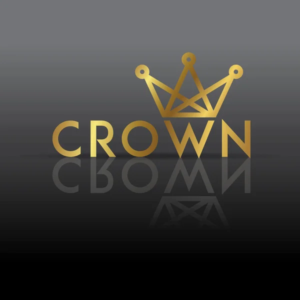 Logo template with crown symbol — Stock Vector