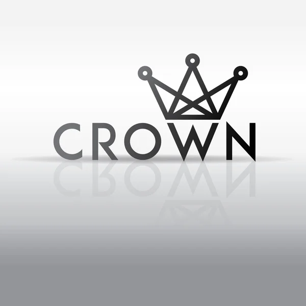 Logo sjabloon met kroon symbool — Stockvector