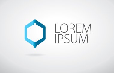 Abstact geometrik logo şablonu