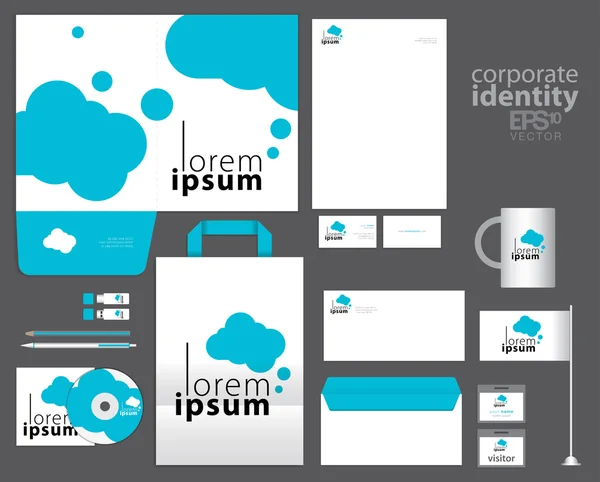 Modèle d'identité d'entreprise design — Image vectorielle