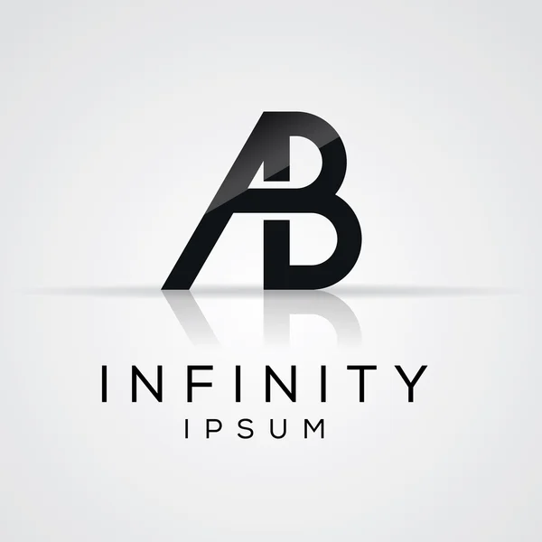 Design logo alfabeto. — Vettoriale Stock