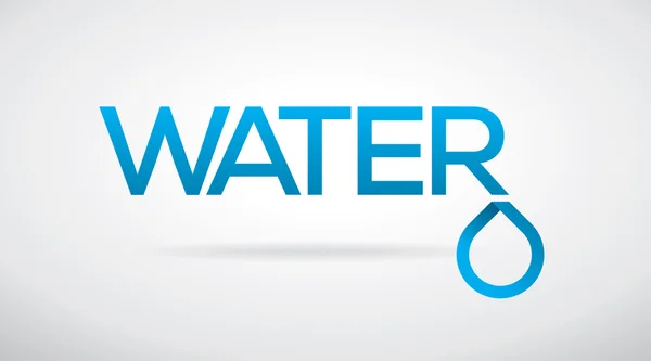 Projekt wody z kropli — Wektor stockowy