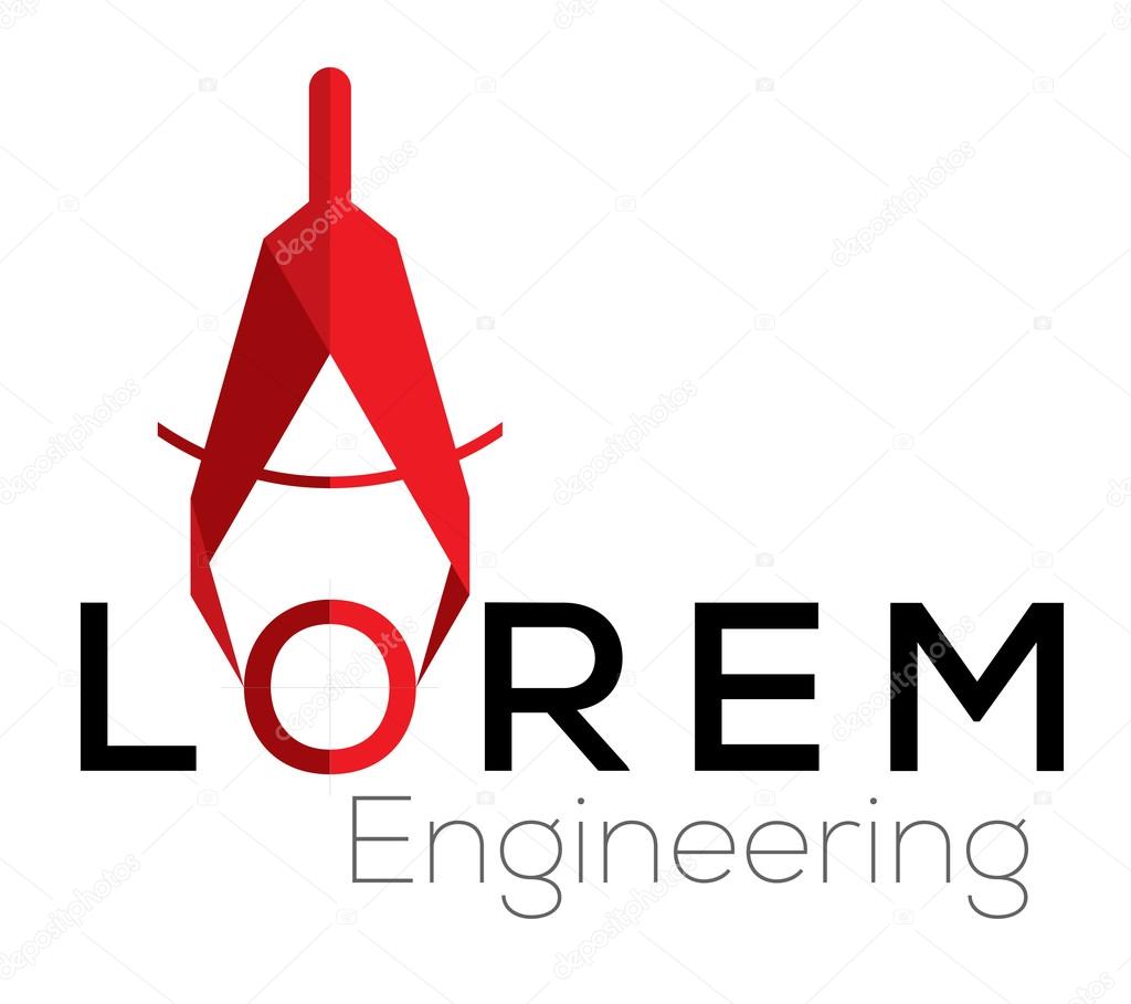 Engineering symbol design. Vector illustration template.