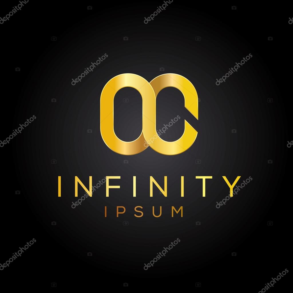 Golden vector graphic element. Logo design
