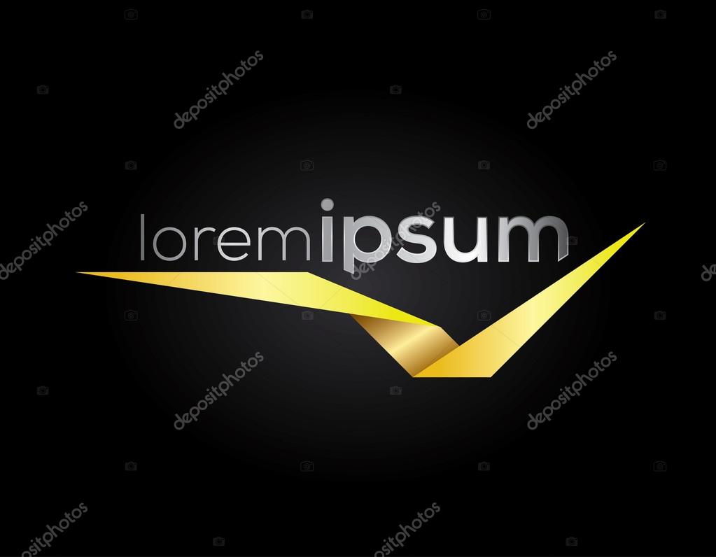 Elegant minimal style sign template or logo. Vector illustration.