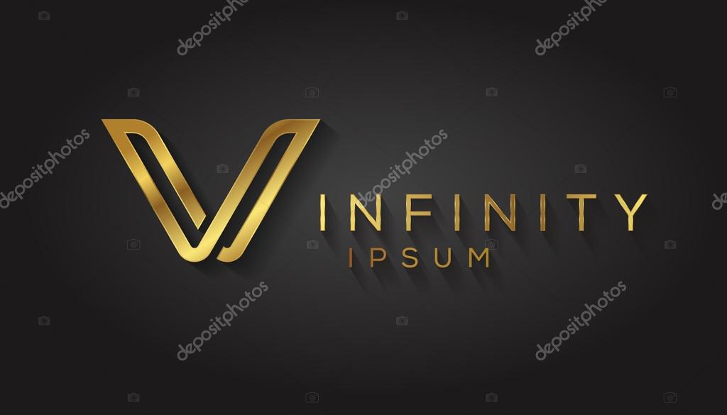 One line letter symbol. Vector illustration.