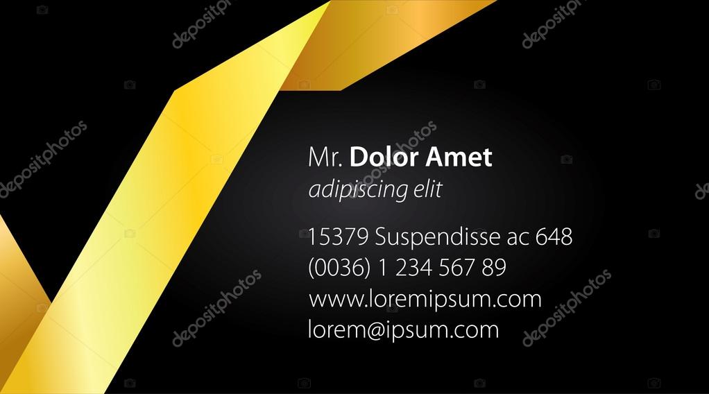 Elegant minimal style corporate identity template. Business card. Vector illustration.