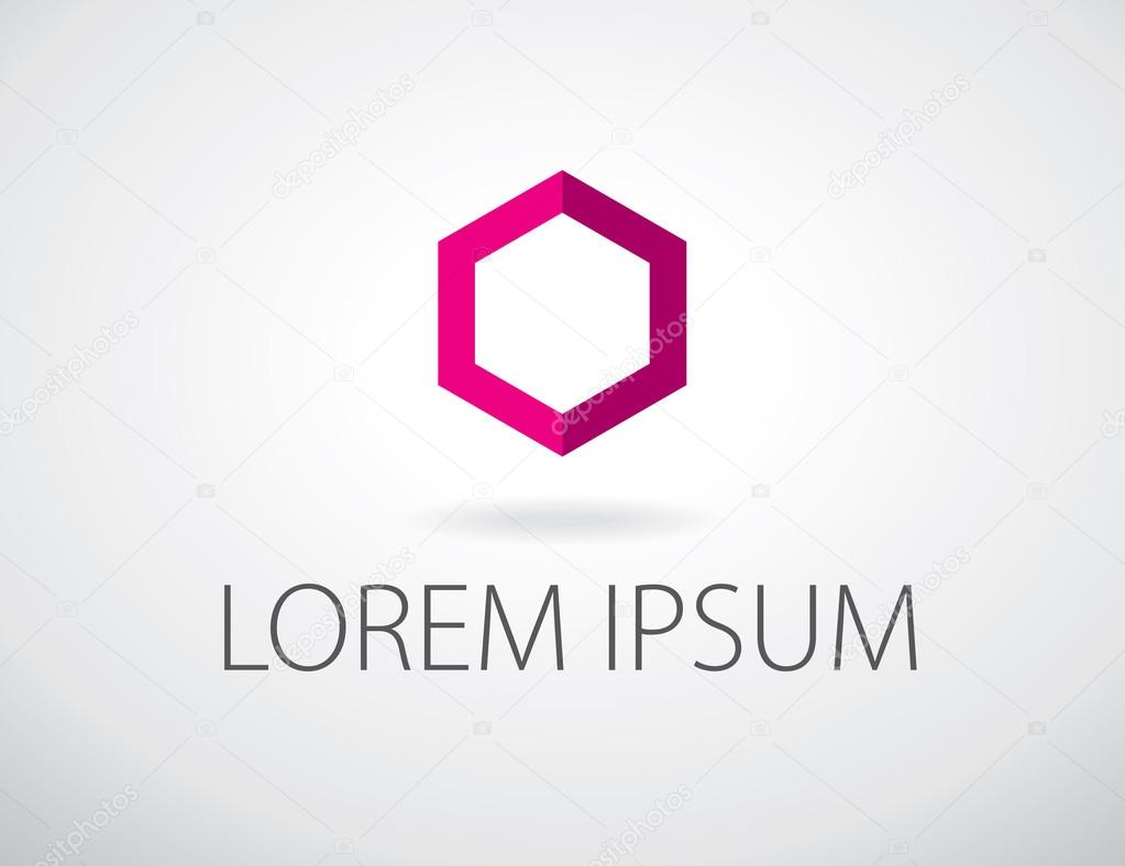 Abstact geometric logo template. Elegant corporate logo design. Vector illustration.