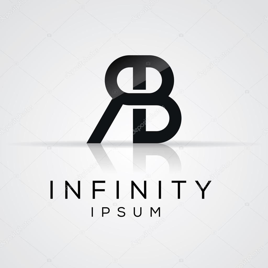 Elegant minimal letter symbol. Alphabet logo design