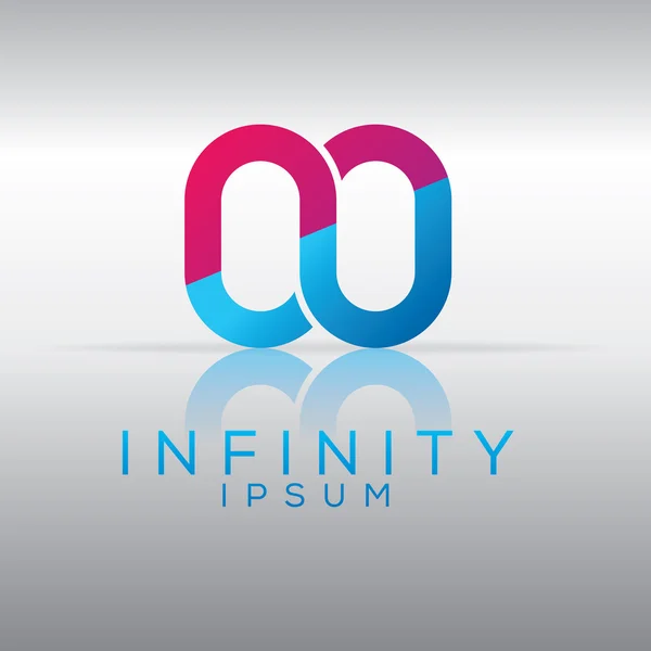 Infinity logó sablon — Stock Vector