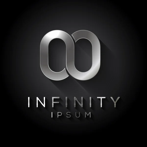 Infinity logotyp mall — Stock vektor
