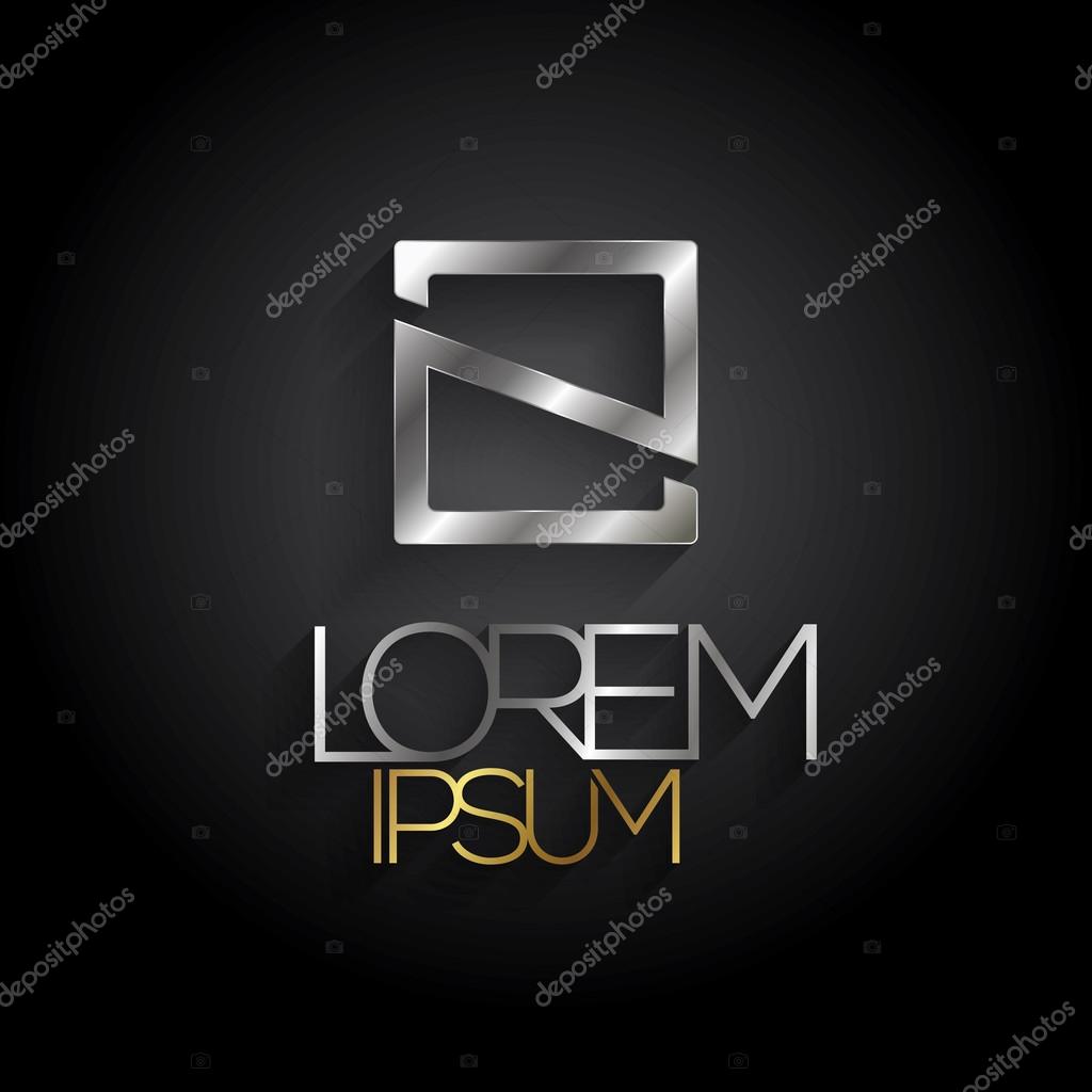 Elegant minimal letter symbol. Alphabet E logo design. Vector illustration.